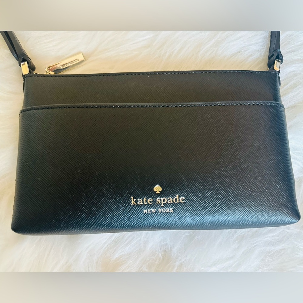 kate spade Black Crossbody Bag with Gold Hardware